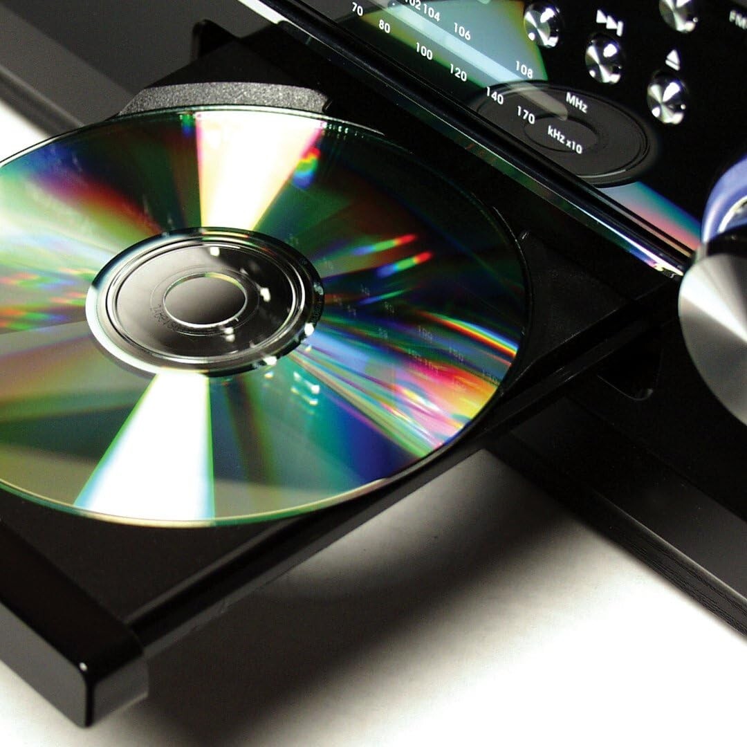 Classic 3-Speed Turntable with CD/Cassette System and AM/FM Radio - Sleek Design