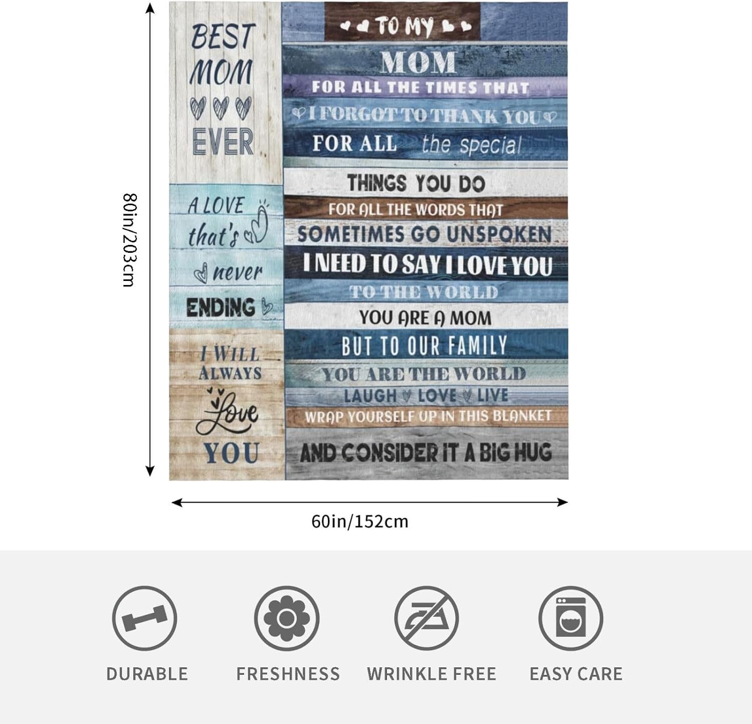 Premium Lightweight Flannel Throw Blanket for Mom - The Perfect Anniversary Gift