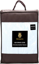 Load image into Gallery viewer, Wrinkle-Free Box Spring Cover in White - Elegant Solution for King Beds