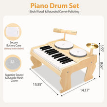 Load image into Gallery viewer, 25-Key Kids Piano with Drum Kits - Dual Play Musical Instrument for Children