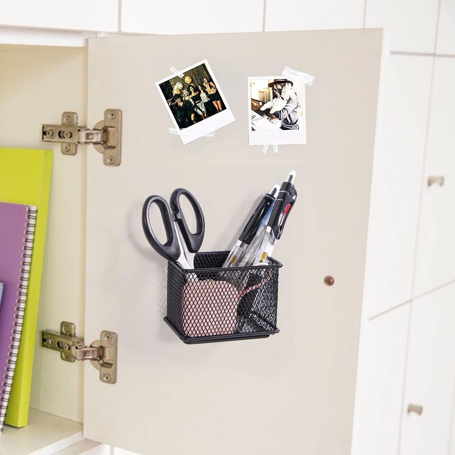 Compact Magnetic Pencil Holders - 3.45x2.3in - Ideal for Clutter-Free Spaces