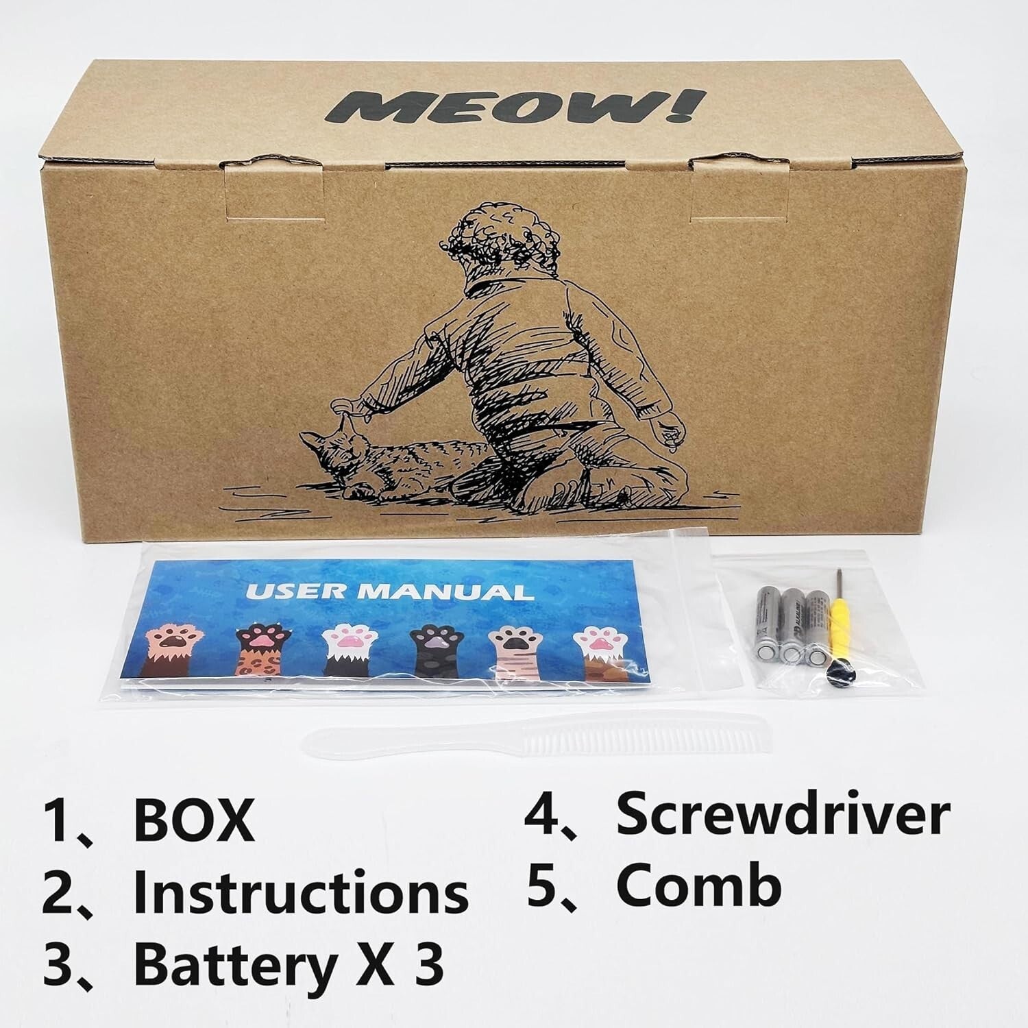 Lifelike Stuffed Cat (14") - Interactive Companion Robot for Kids & Seniors