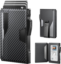 Load image into Gallery viewer, Durable Leather Wallet for Men: RFID, Money Clip &amp; Gift Box - Minimalist Style
