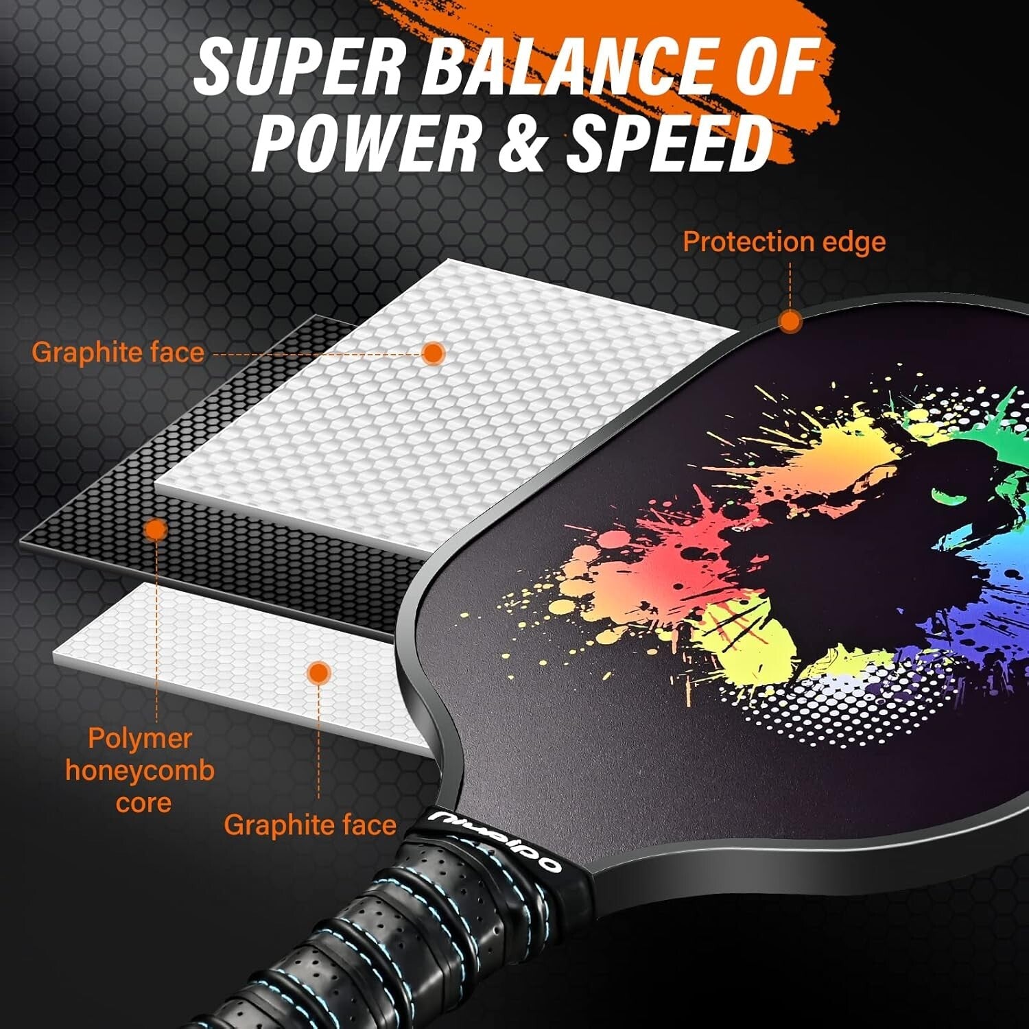 Lightweight USAPA Approved Pickleball Paddle Set - Ideal for All Skill Levels