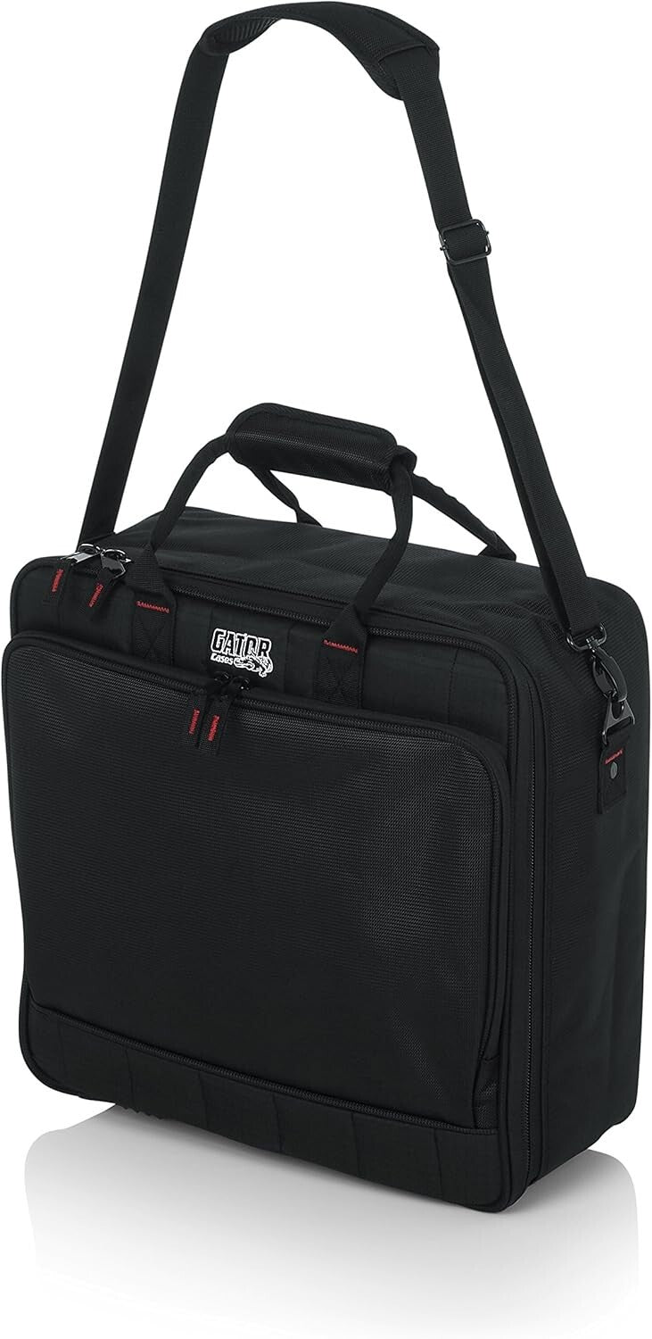 Lightweight Nylon Mixer Equipment Bag with Dual-Layer Padding - 15.5x15x5.5