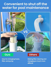 Load image into Gallery viewer, Plunger Valve &amp; Pipe Holder Combo for Above Ground Pools - Easy Install - 2 Pack