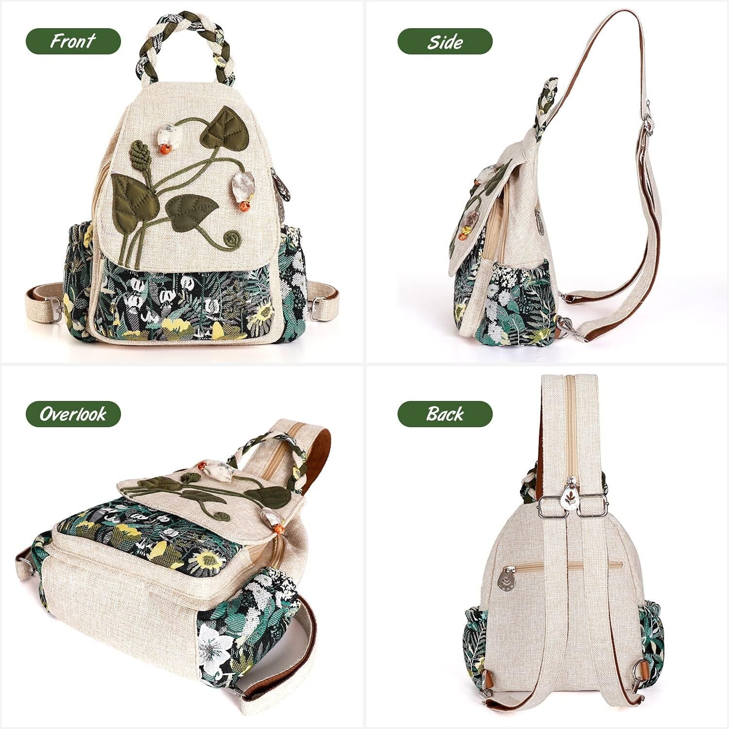 Stylish Lightweight Canvas Sling Bag with Adjustable Straps for Everyday Use