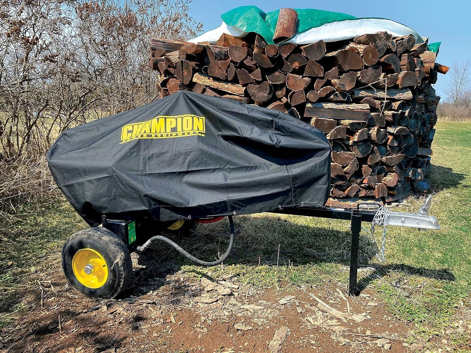 Year-Round Protection Cover for 30-37 Ton Champion Log Splitters - Secure Fit