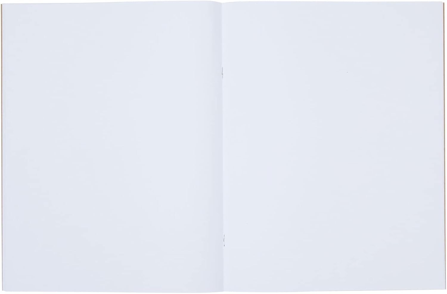 Bulk Pack of 24 Blank Notebooks | A4 Unlined Kraft Journals for Art & Writing