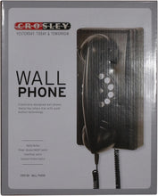 Load image into Gallery viewer, Nostalgic Black Wall Phone with Modern Push Button Features - Home Essential