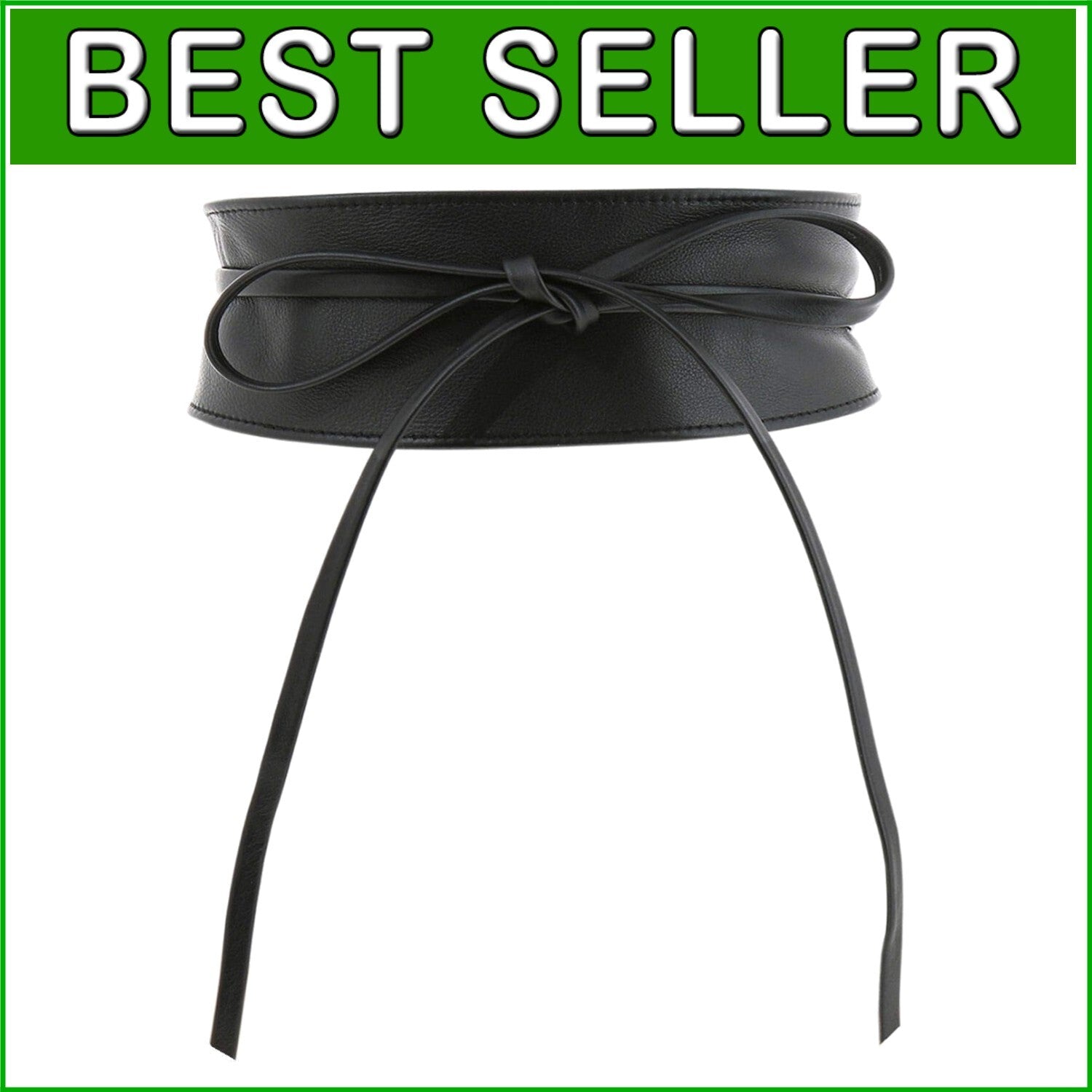 Adjustable Italian Leather Obi Belt with Refined Design - Eco-Friendly & Stylish