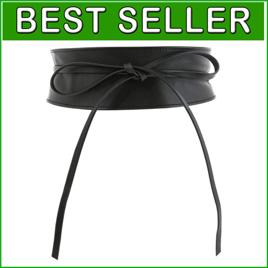 Adjustable Italian Leather Obi Belt with Refined Design - Eco-Friendly & Stylish