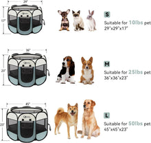 Load image into Gallery viewer, Portable Indoor/Outdoor Pet Playpen for Dogs, Cats, and Small Animals - Grey