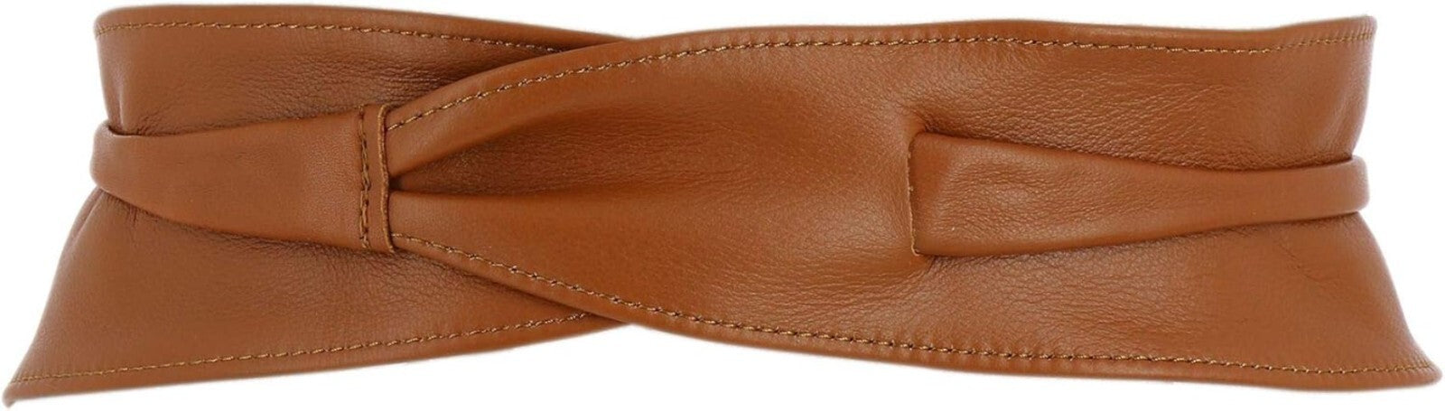 Elegant Women's Italian Leather Obi Belt - Adjustable & Sustainable Fashion