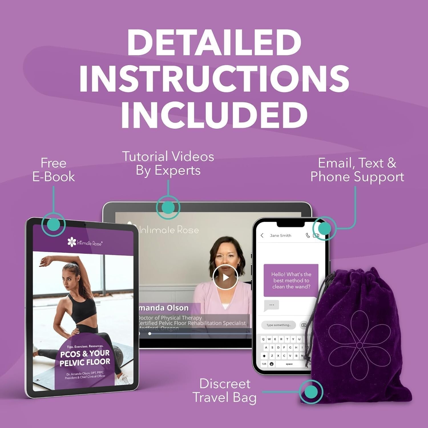 Expertly Designed Pelvic Trigger Point Massager with Educational Resources