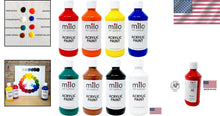 Load image into Gallery viewer, Student-Friendly Acrylic Paint Set of 8 Colors | Made in the USA, 8 oz Bottles