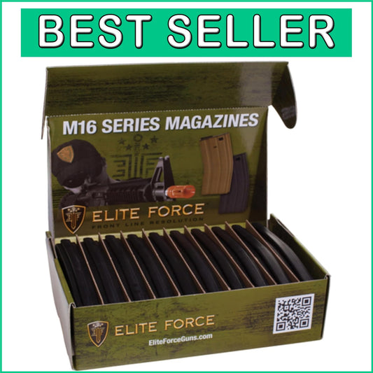 Durable Elite Force Airsoft Magazines, 10 Pack - 140 Rounds for Quick Reloads