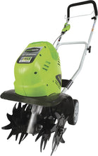 Load image into Gallery viewer, Powerful 40V Electric Tiller with Adjustable Width - Eco-Friendly Gardening Tool