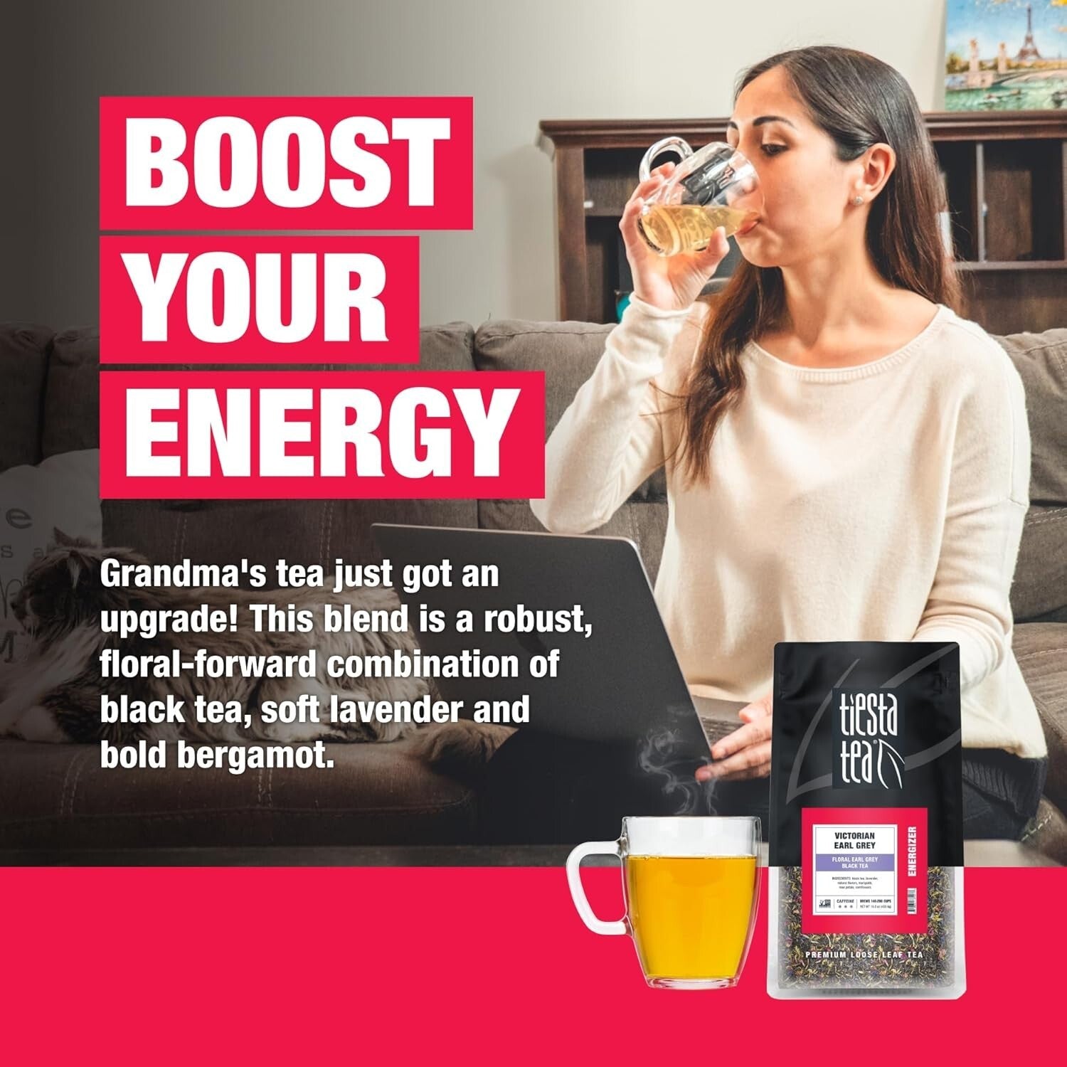 Premium Victorian Earl Grey Black Tea - Elegant Brewing Experience in Every Cup