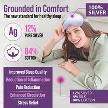 Load image into Gallery viewer, Premium King Fitted Sheet - 12% Silver Fiber and Organic Cotton for Better Sleep