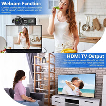Load image into Gallery viewer, Portable 8K Digital Camera with Fill Light &amp; External Mic for YouTube Vlogging