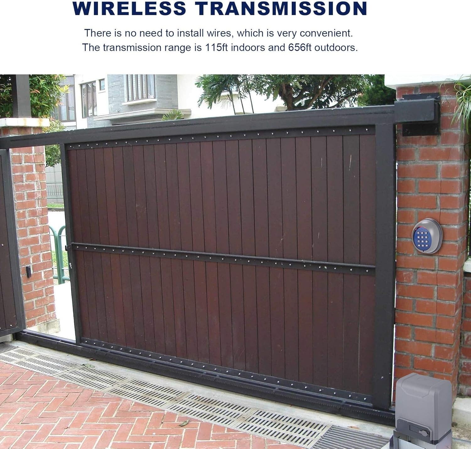 Rolling Code Wireless Keypad - Keyless Entry for Sliding Gates & Durability