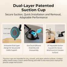 Load image into Gallery viewer, Telescopic Action Camera Mount with Dual Suction Cups for Panoramic Filming