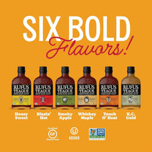 Load image into Gallery viewer, Natural Ingredients Variety BBQ Sauce Pack - 6 Bottles for Flavorful Grilling
