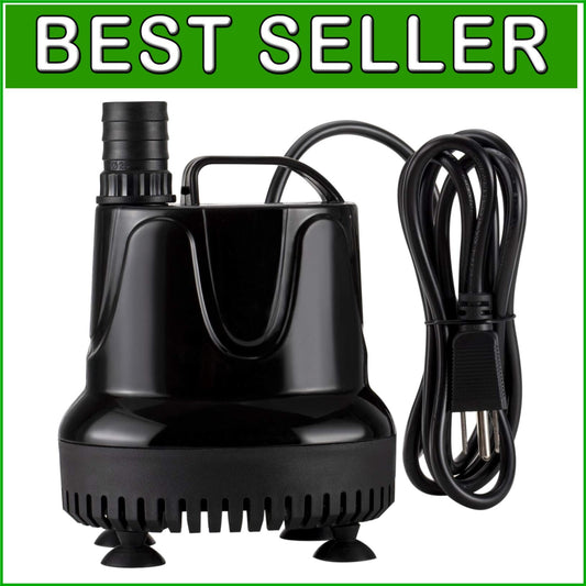 Efficient Submersible Pump 90W for Easy Aquarium Water Transfers - 9.2 ft Lift