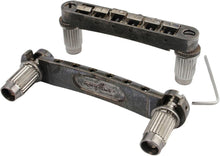 Load image into Gallery viewer, Tune-O-Matic Tailpiece &amp; Saddle Bridge Combo for LP/SG Electric Guitars - Relic