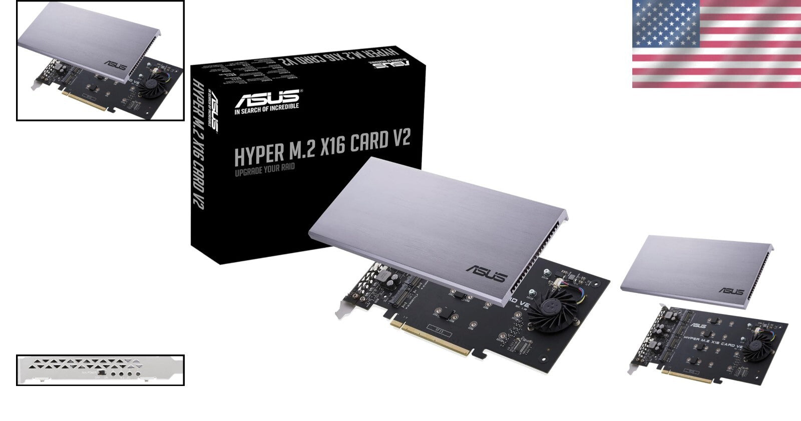 4x NVMe M.2 Expansion Card for High-Speed Data Transfer with Thermal Management