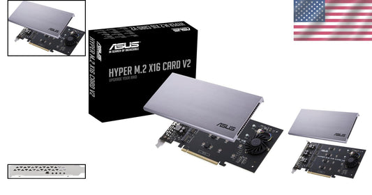 4x NVMe M.2 Expansion Card for High-Speed Data Transfer with Thermal Management
