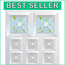 Load image into Gallery viewer, Durable 8-Pc Bathroom Exhaust Fan Covers - Stylish 12x12'' Grille Replacement
