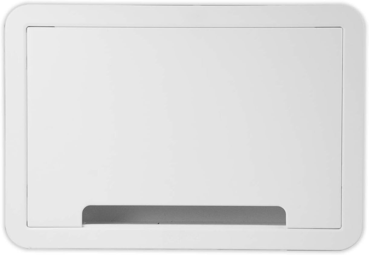 9 Inch In-Wall Enclosure for TVs - Matte White Dual-Purpose Media Storage Box