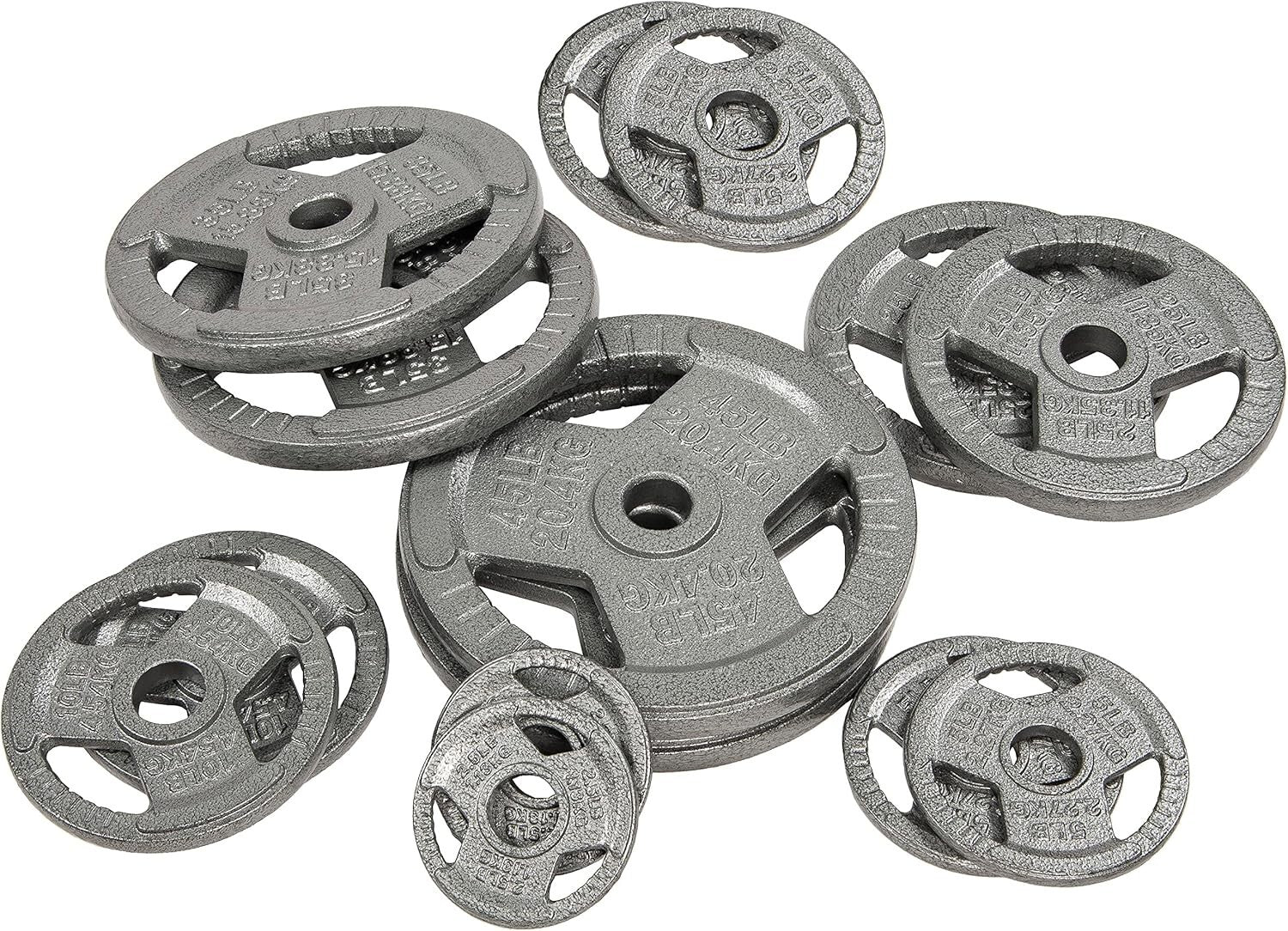 Durable Cast Iron Weight Plates with 2-inch Center - Available in Multiple Sizes