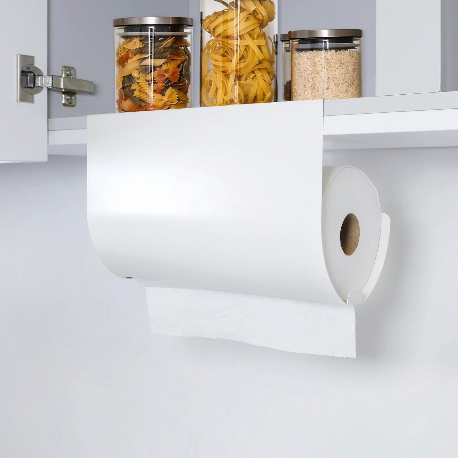 Elegant Under Cabinet Paper Towel Holder - Space-Saving Self-Adhesive Design