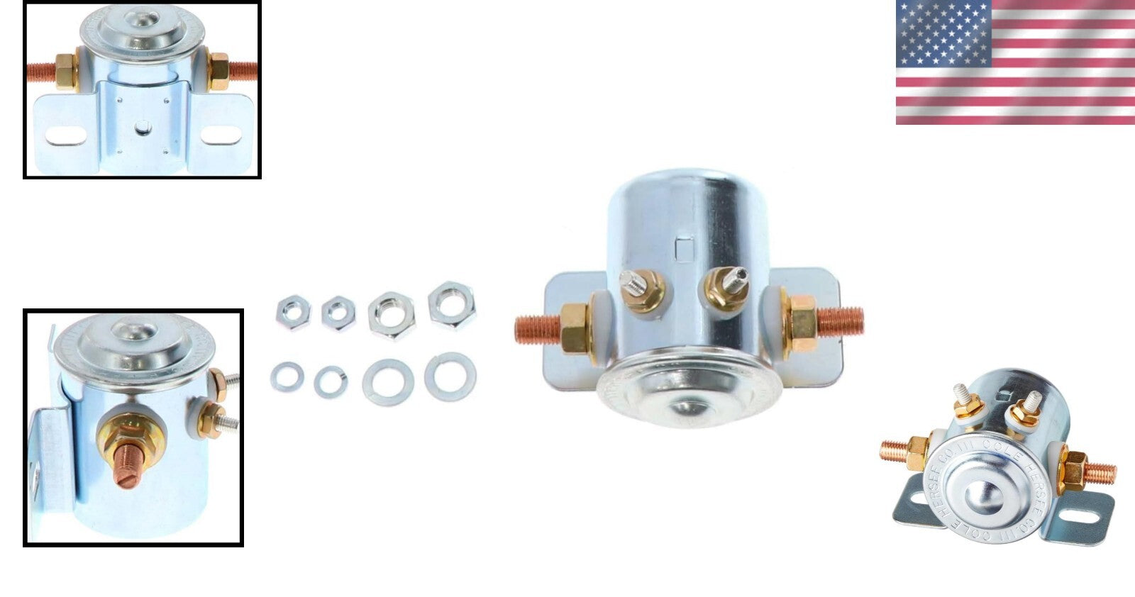 12V 200A Continuous Solenoid with Tungsten Carbide Contacts - Reliable Switch