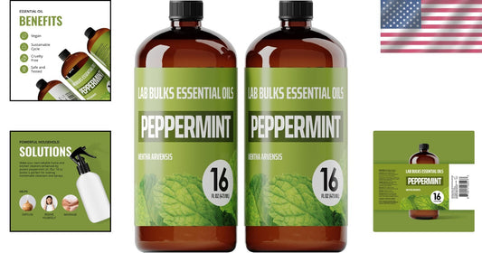 Bulk Peppermint Oil 32 oz - Perfect for Diffusers, Candles, and Personal Care