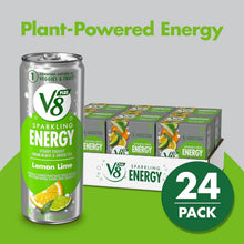 Load image into Gallery viewer, Energetic 6-Pack V8 +SPARKLING Lemon Lime - Non-GMO Fruit Juice Drinks