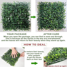 Load image into Gallery viewer, Realistic 10" x 10" Faux Grass Wall Panels – 24Pack for Indoor &amp; Outdoor Use