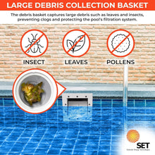 Load image into Gallery viewer, Complete Above Ground Pool Thru-Wall Skimmer with Flexible Vacuum Hose Adapter