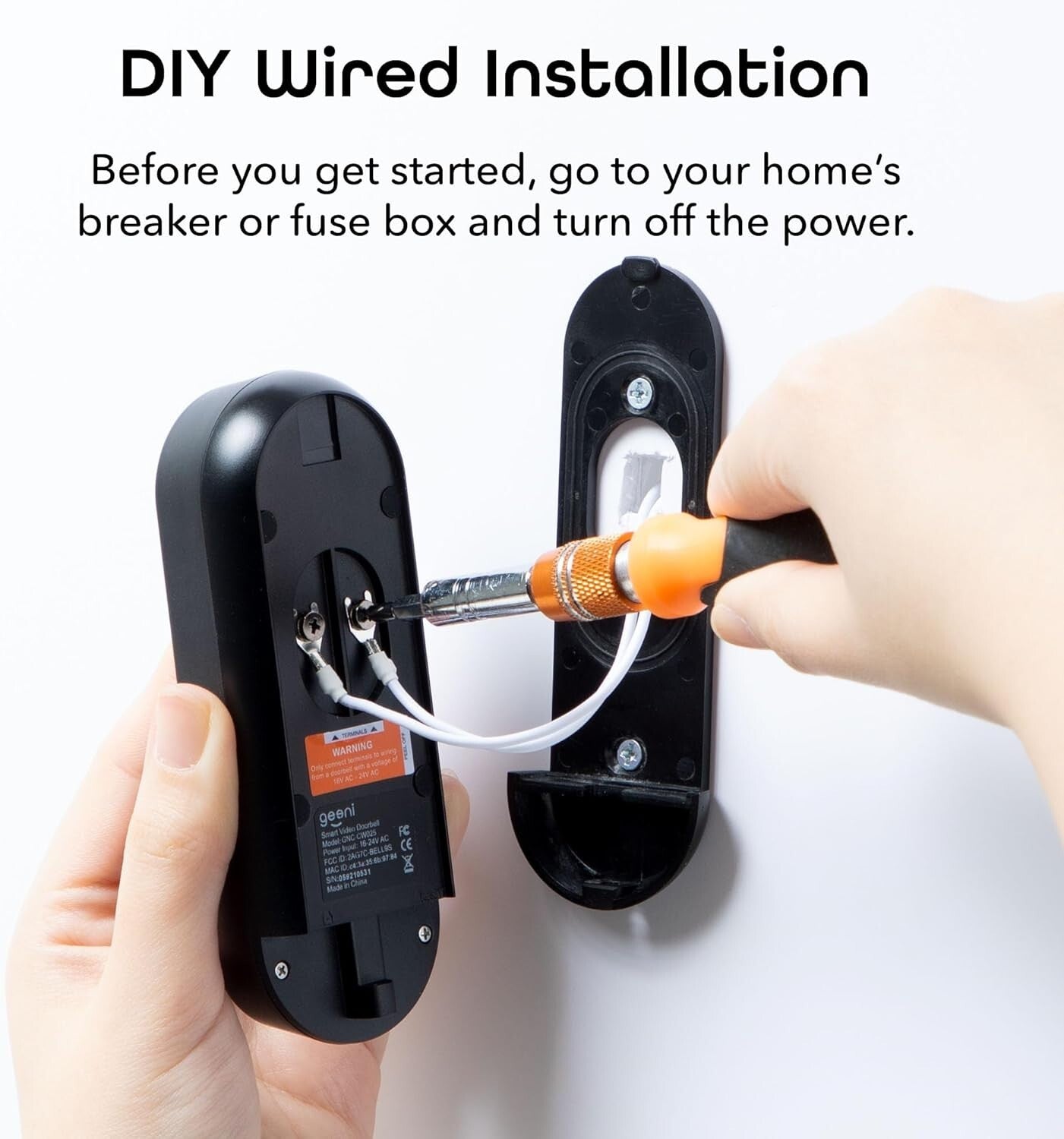 Advanced Motion Detection Video Doorbell with Night Vision & App Control