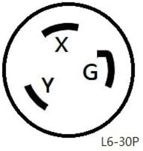 50FT NEMA L6-30 Heavy-Duty Extension Cord, Ideal for Generators and Equipment