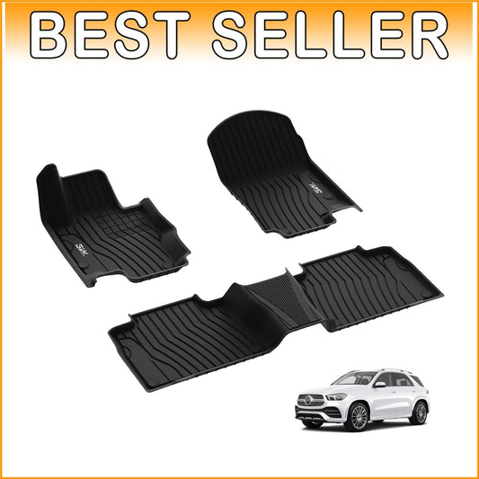 Durable All-Season TPE Floor Liners for 2020-2025 Benz GLE - Easy Clean Black