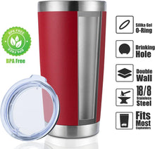 Load image into Gallery viewer, Durable Powder Coated Stainless Steel Tumblers - 20oz, Ideal for Travel