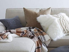 Load image into Gallery viewer, Set of 2 - 22x22 Down Feather Throw Pillow Inserts in Soft Cotton - White