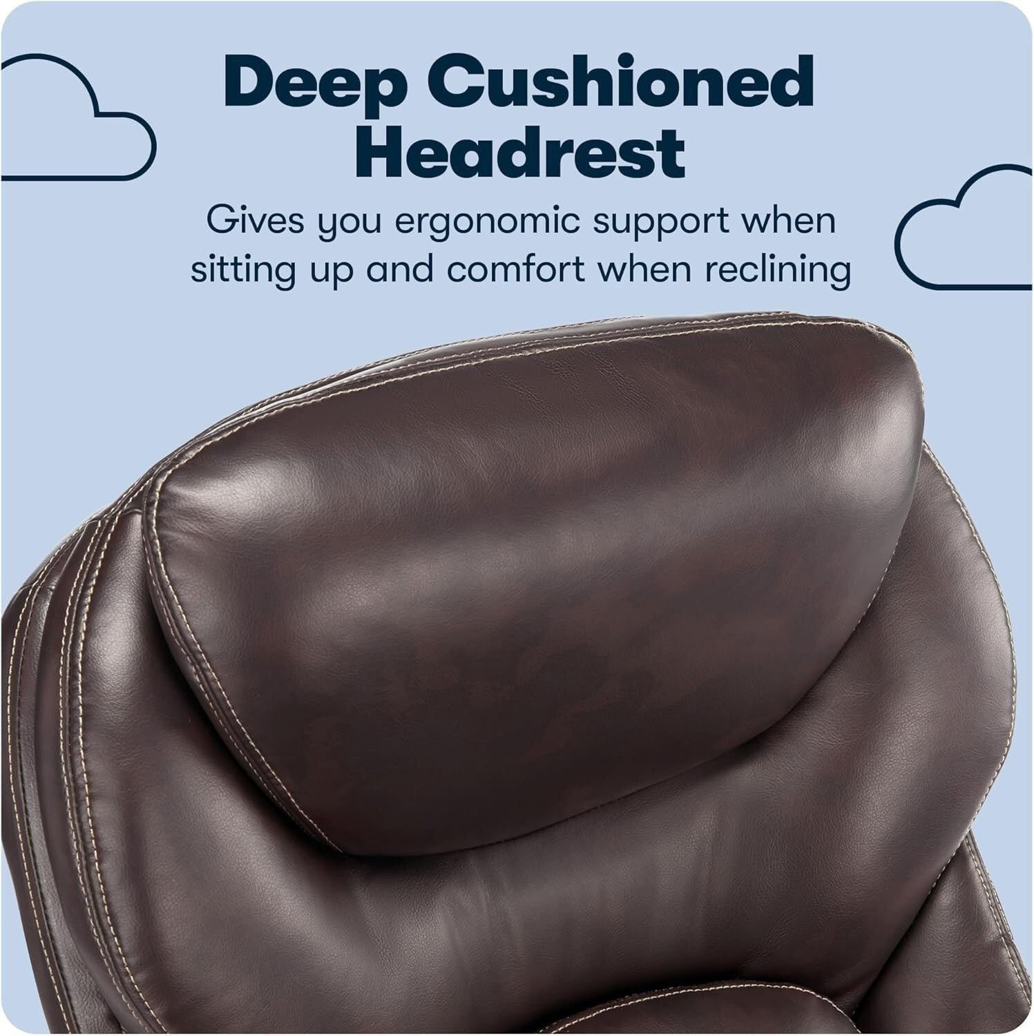 Premium Chestnut Brown Executive Office Chair with Ergonomic Support and Style