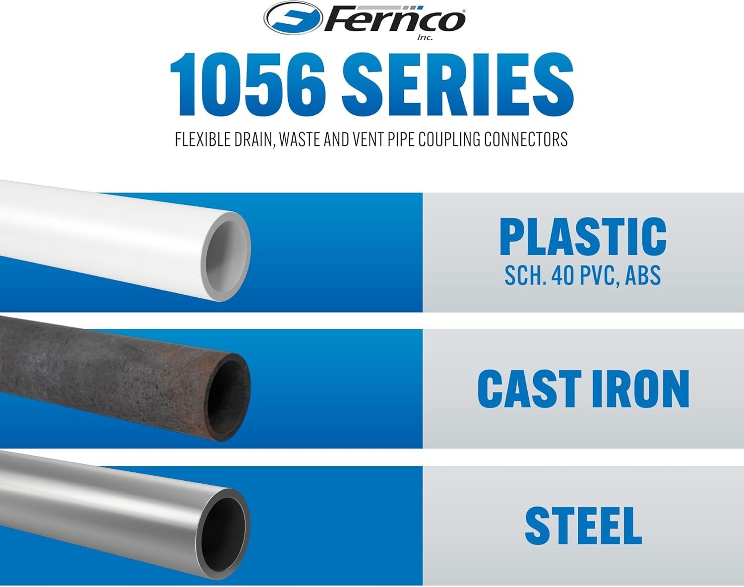 4-Pack Flexible PVC Reducing Couplings: No-Mess Installation for Quick Setup
