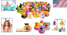 Load image into Gallery viewer, 100-Pack Assorted Rubber Ducks - Fun Bath &amp; Pool Toys for Kids and Parties