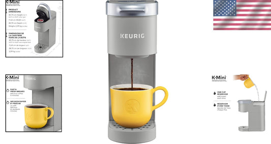 Ultra-Sleek K-Mini Single Serve Coffee Maker – Perfect for Small Spaces